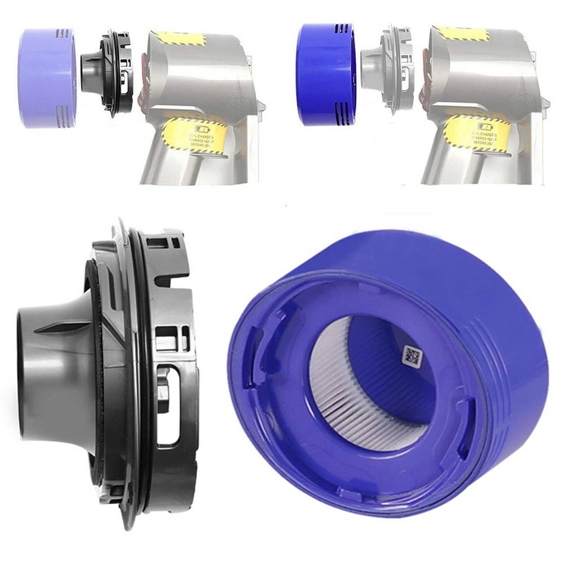 Chuancheng Motor Rear Cover & Rear Filter Kit Replacemnet for Dyson V7 V8 Vacuum Cleaner Accessories, 1 Rear Cover, 1 Rear Filter - Image 1